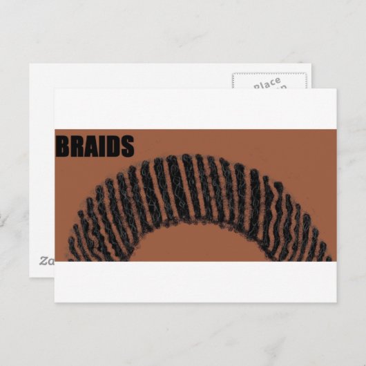 vlechten briefkaart (Voorkant / Achterkant)