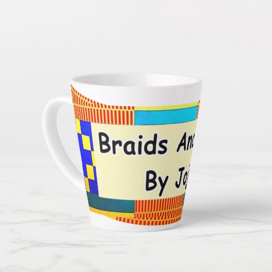 Vlechten en sloten door Jojo Latte Coffee Tea Cup  Latte Mok (Linkerhoek)