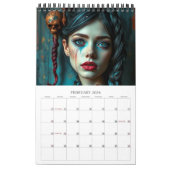 Vlechten Fantasy Moderne Kunst Kalender (Feb 2026)