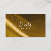 Vlechten faux gouden folie visitekaartje (Voorkant)