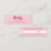 Vlechten Vlechten Braider Groovy Retro Afspraak Mini Visitekaartje (Voorkant / Achterkant)