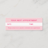 Vlechten Vlechten Braider Groovy Retro Afspraak Mini Visitekaartje (Achterkant)