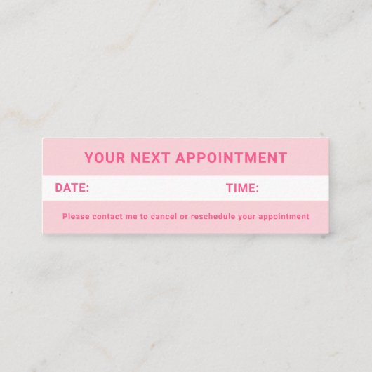 Vlechten Vlechten Braider Groovy Retro Afspraak Mini Visitekaartje (Achterkant)