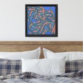 Vlechtende Echo's Canvas Afdruk (Insitu (Slaapkamer))