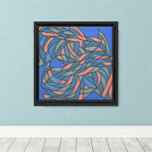 Vlechtende Echo's Canvas Afdruk (Insitu (Houten vloer))