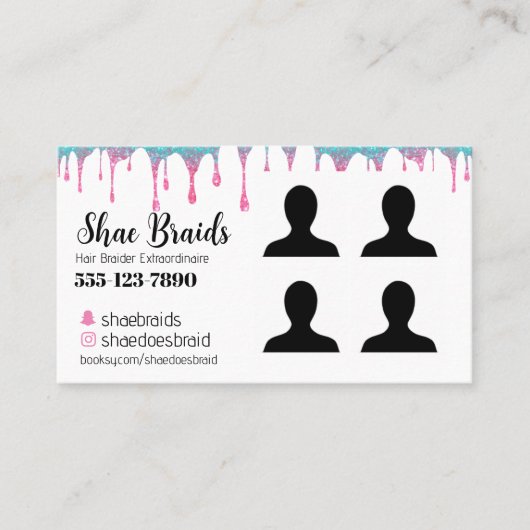 Vlechtfoto Visitekaartje (Voorkant)