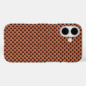 Vlechtpatroon Oranje op Aangepaste Zwarte Achtergr Case-Mate iPhone Case (Achterkant (horizontaal))