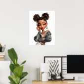 Vlechtprint, Waardeposter papier (Halfglans) Poster (Thuiskantoor)