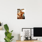 Vlechtwerk dieren poster (Thuiskantoor)