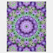 Vleece Blanket Mandala rond patroon kaleidoscoop Fleece Deken (Voorkant)