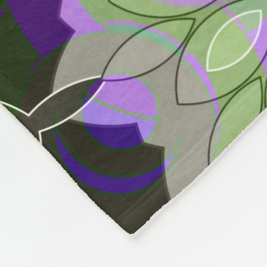 Vleece Blanket Mandala rond patroon kaleidoscoop Fleece Deken (Hoek)