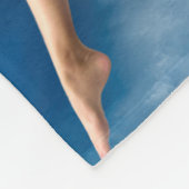 Vleece Blanket, nachtfee op maan Fleece Deken (Hoek)