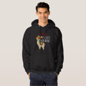 Vleece Navidad Cute Llama Kerstmis Hoodie (Voorkant volledig)