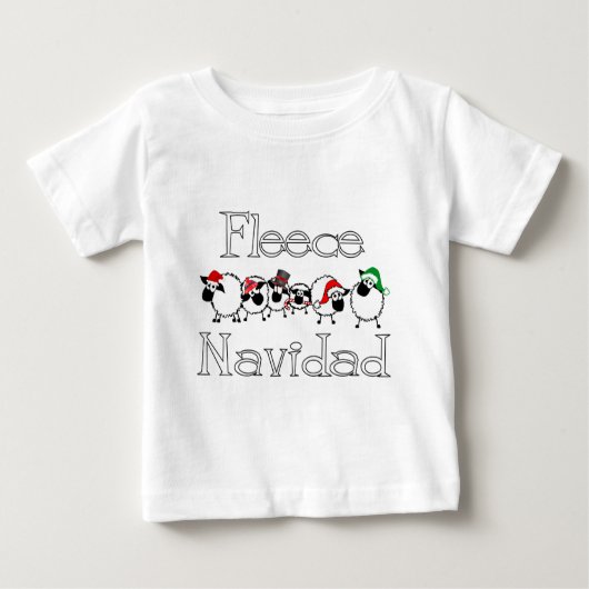 Vleece Navidad Funny Kerstkleding (Voorkant)