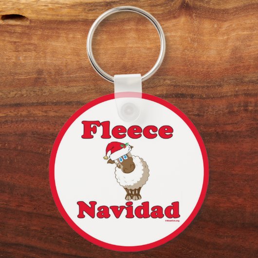 Vleece Navidad: Home & Auto: Sleutelhanger (Voorkant)