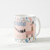 Vleece Navidad Kerstllamas Koffiemok (Voorkant rechts)
