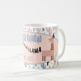 Vleece Navidad Kerstllamas Koffiemok