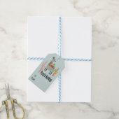 Vleece Navidad Llama Kerstmis Cadeaulabel (Met Touw)