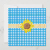 Vleedjes met een mooie landstijl en een bruiloft v kaart (Achterkant)