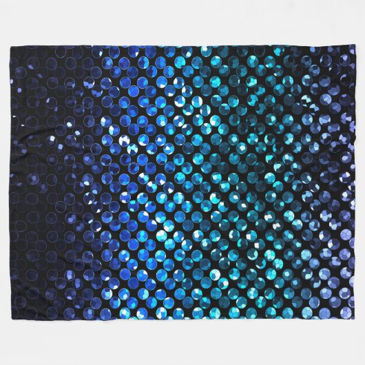 Vleekband Crystal Bling Straat Fleece Deken (Voorkant (Horizontaal))