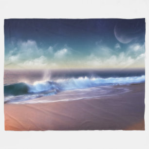 Vleekbank/-golven Fleece Deken