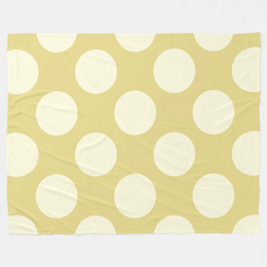 Vleekbank Grote cirkels Stip Groene Cream Fleece Deken (Voorkant (Horizontaal))