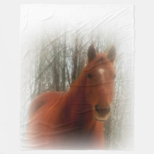 Vleekbank/paard Fleece Deken