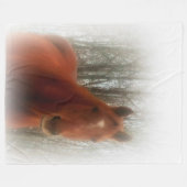 Vleekbank/paard Fleece Deken (Voorkant (Horizontaal))