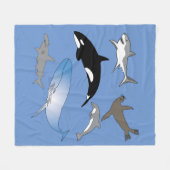 Vleekdeken, zeewier, oceaan, wilde dieren fleece deken (Voorkant (Horizontaal))