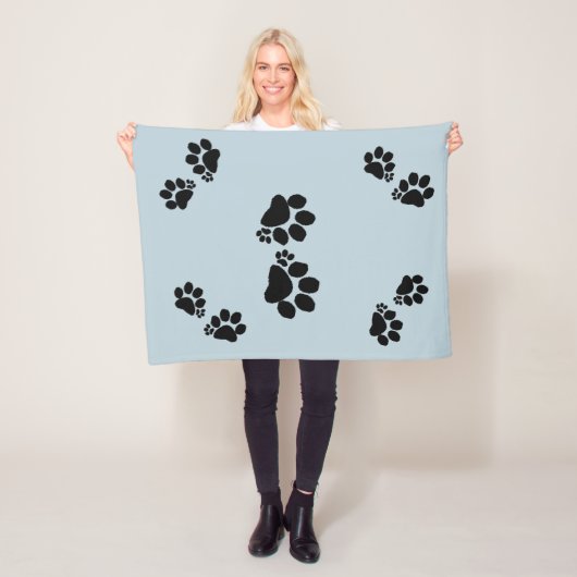 Vleekwand - Polydactylverf afdrukken Fleece Deken (In situ)