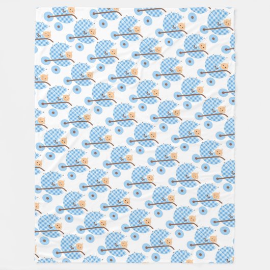 Vleekzak/babyjongen Fleece Deken (Voorkant)