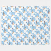 Vleekzak/babyjongen Fleece Deken (Voorkant (Horizontaal))