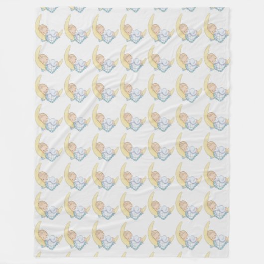 Vleekzak/babyjongen Fleece Deken (Voorkant)