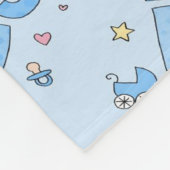 Vleekzak/babyjongen Fleece Deken (Hoek)