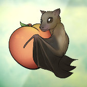Vleerhond Raamsticker (Vel 3)
