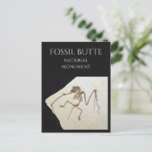 Vleermuis Fossil, van Fossil Lake, Fossil Butte, W Briefkaart (Staand voorkant)