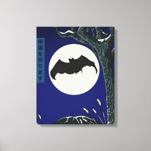 Vleermuis Goed Geluk Canvas Afdruk