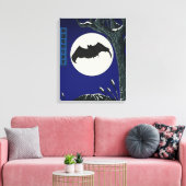 Vleermuis Goed Geluk Canvas Afdruk (Insitu (Woonkamer))