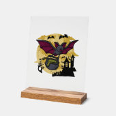 Vleermuis Halloween Acryl Bord (Hoek)