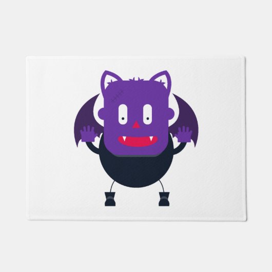 Vleermuis halloween deurmat (Voorkant)