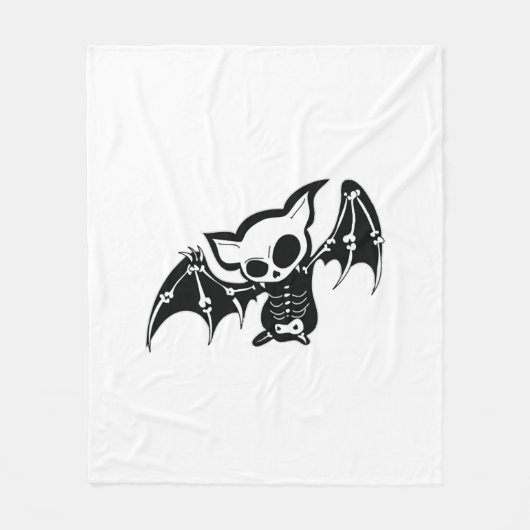 Vleermuis Halloween Fleece Deken (Voorkant)