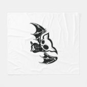 Vleermuis Halloween Fleece Deken (Voorkant (Horizontaal))