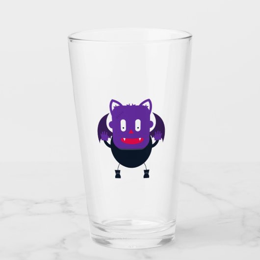Vleermuis halloween glas (Voorkant)
