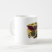 Vleermuis Halloween Koffiemok (Voorkant links)