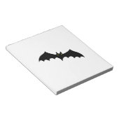 Vleermuis halloween notitieblok (Schuin)