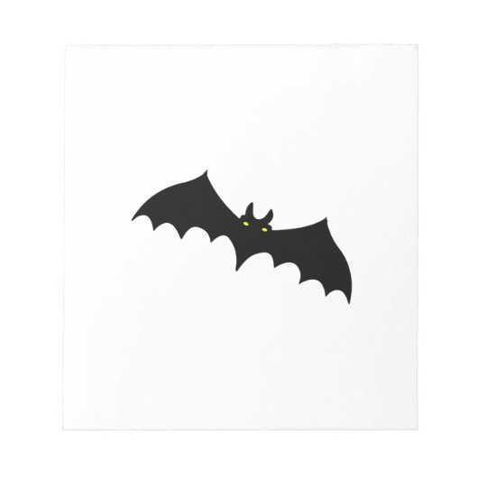 Vleermuis halloween notitieblok (Voorkant)