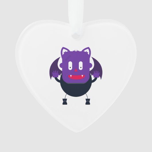 Vleermuis halloween ornament (voorkant)