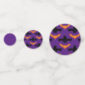 Vleermuis Halloween Patroon Confetti (Voorkanten)