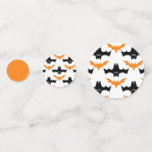 Vleermuis Halloween Patroon Confetti (Achterkanten)