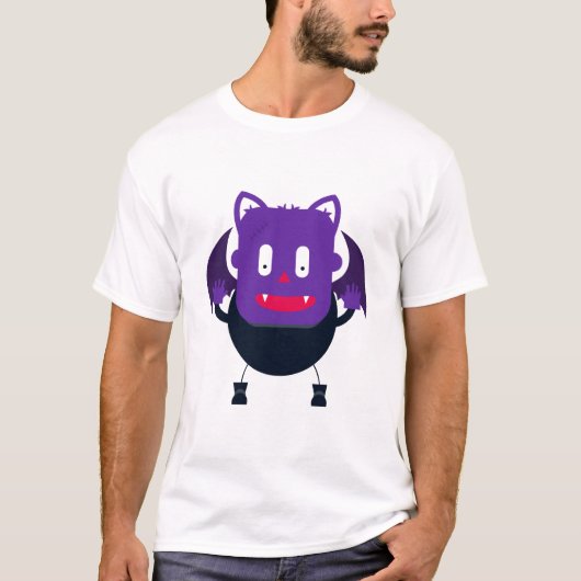 Vleermuis halloween t-shirt (Voorkant)